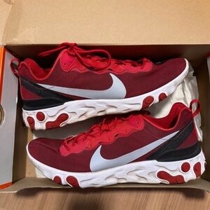 Nike React Element 55 Team Red Colorway Size 13